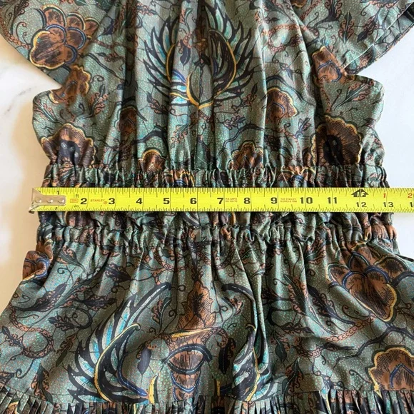 Ulla Johnson Delmara Pleated Batik Poplin Midi Dress Sz 2 - Picture 10 of 11